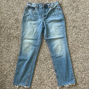 J Crew Womens Straight Leg High-Rise Denim